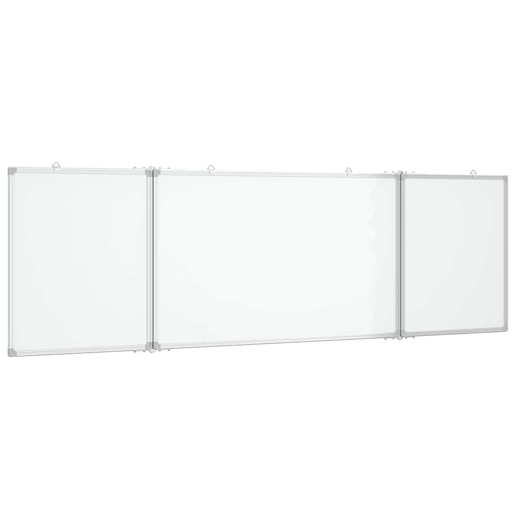 Magnetisches Whiteboard Klappbar 160x40x1,7 cm Aluminium