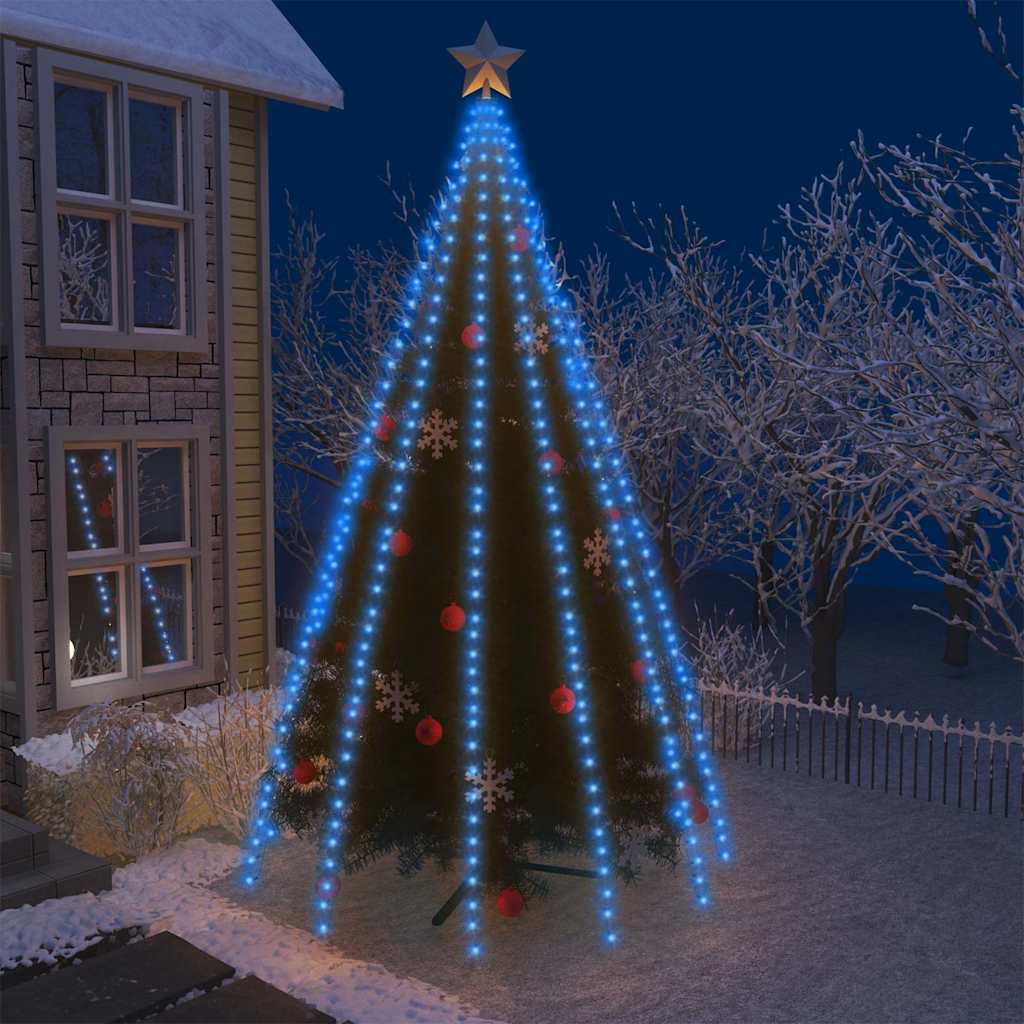 Weihnachtsbaum-Lichternetz mit 180 LEDs Kaltweiß 180 cm