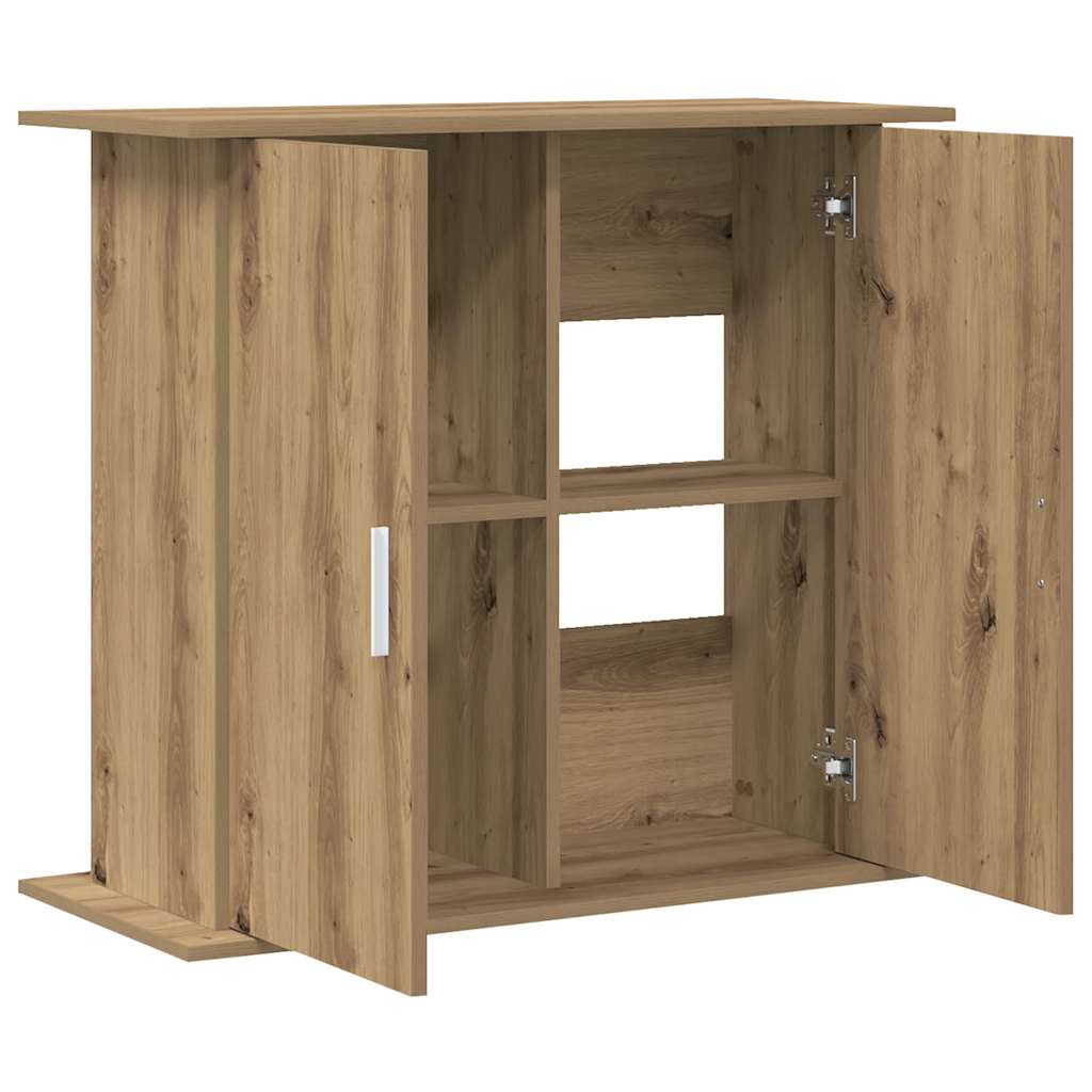 Aquariumständer Weiß 81x36x73 cm Holzwerkstoff