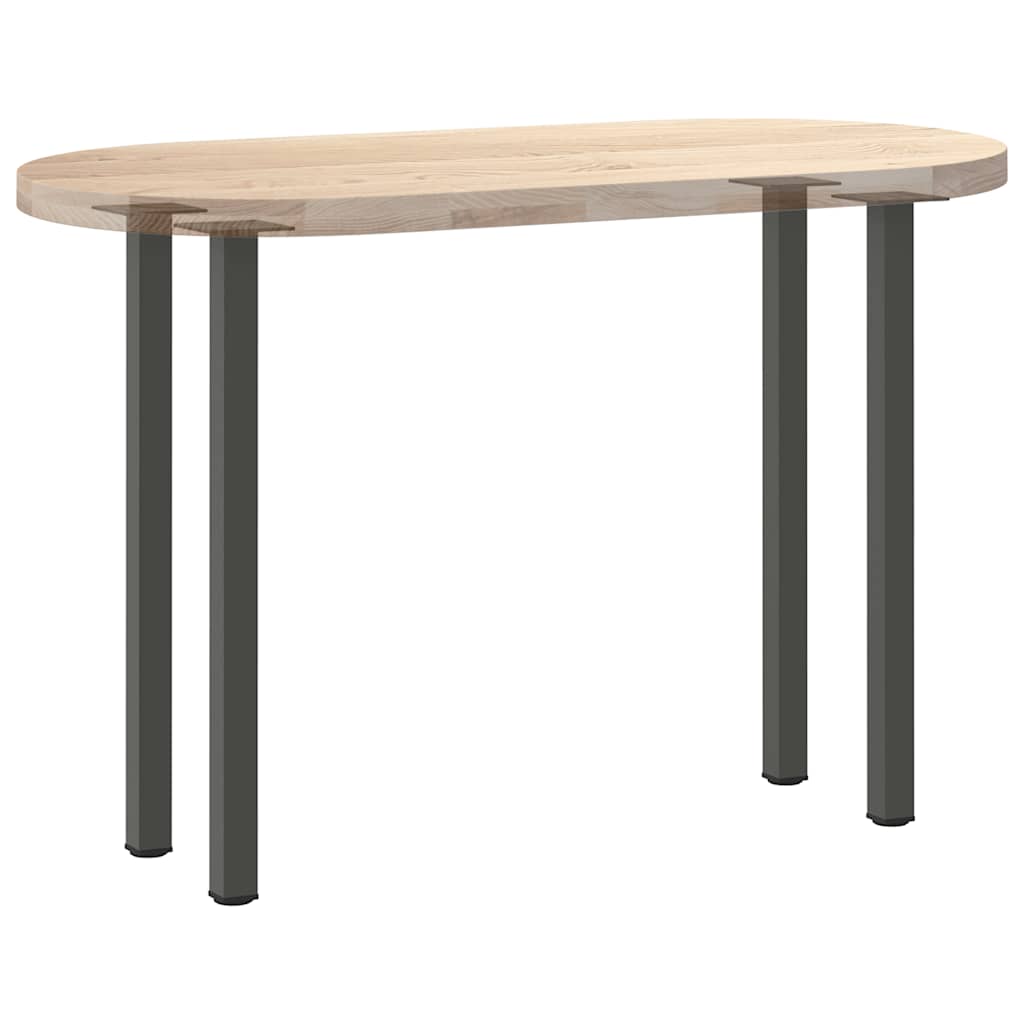 Bartischbeine 4 Stk. Schwarz 100-102 cm Stahl
