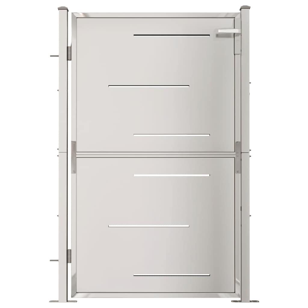 Gartentor 100 x 95 cm Edelstahl