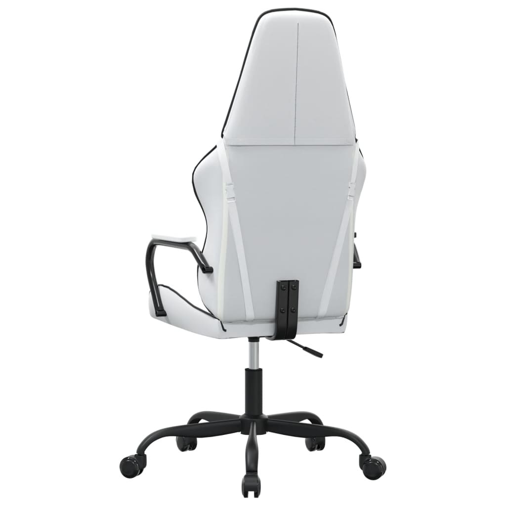 Gaming-Stuhl mit Massagefunktion Gold und Schwarz Kunstleder