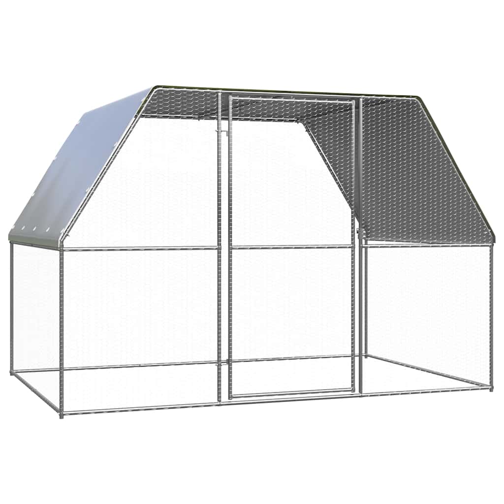 Outdoor-Hühnerkäfig 2x2x2 m Verzinkter Stahl