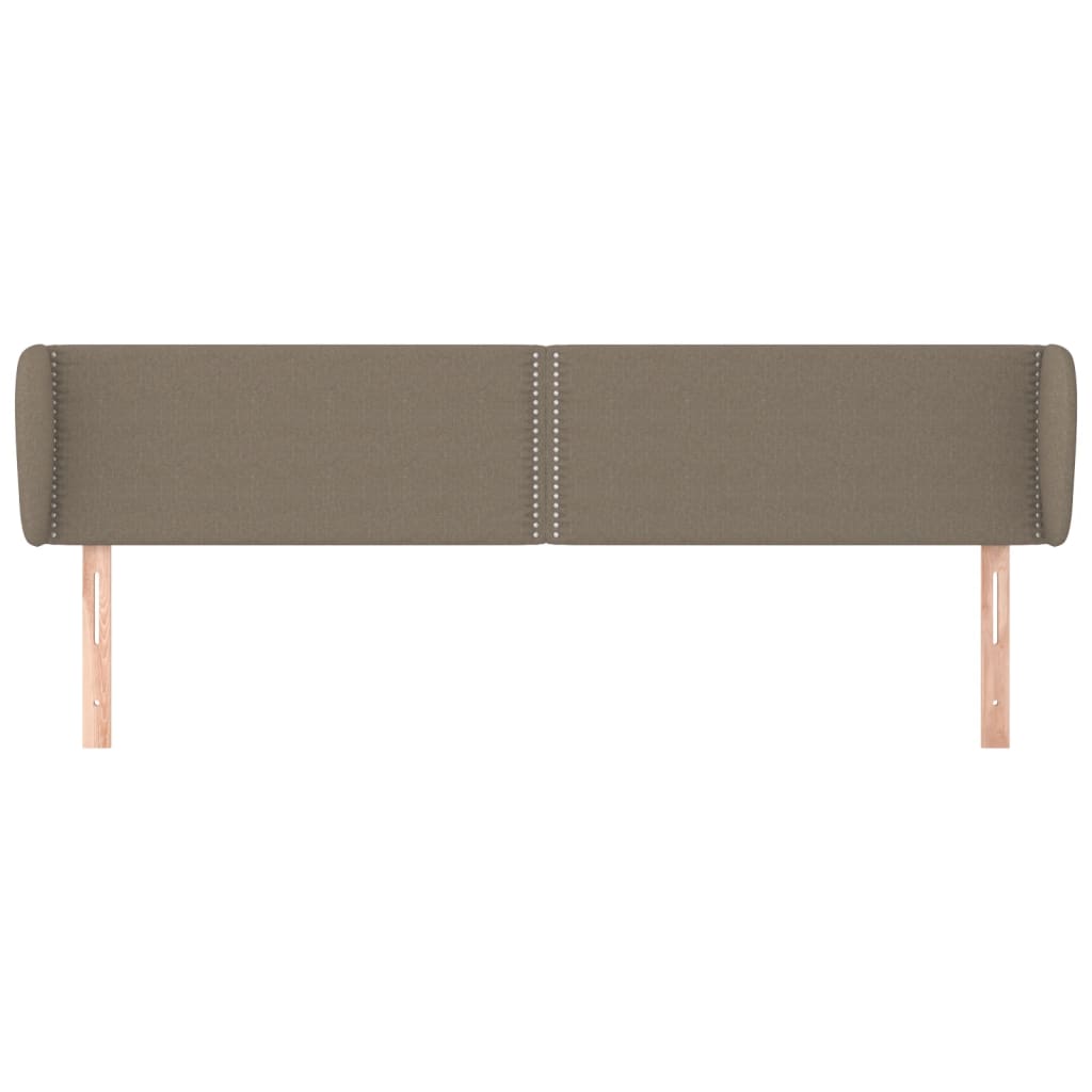 Kopfteil mit Ohren Dunkelgrau 83x23x78/88 cm Stoff