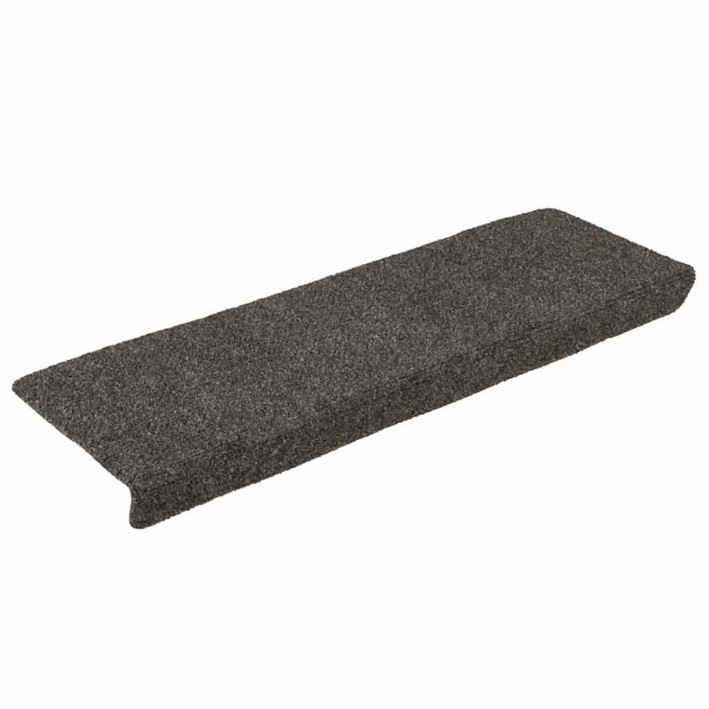 Stufenmatten Selbstklebend 15 Stk. 65x21x4 cm Hellbraun Rechteckiger Rand