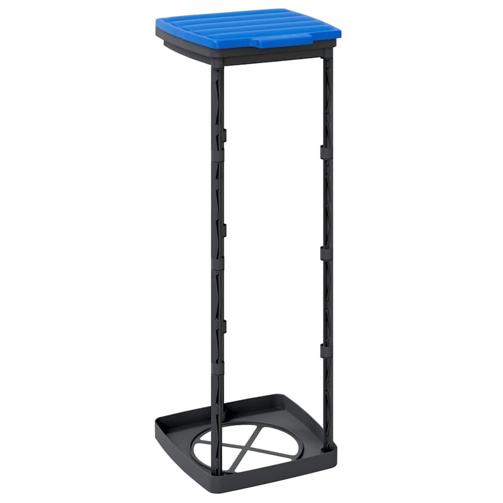 Müllsackständer 2 Stk. Schwarz und Blau 60 L PP