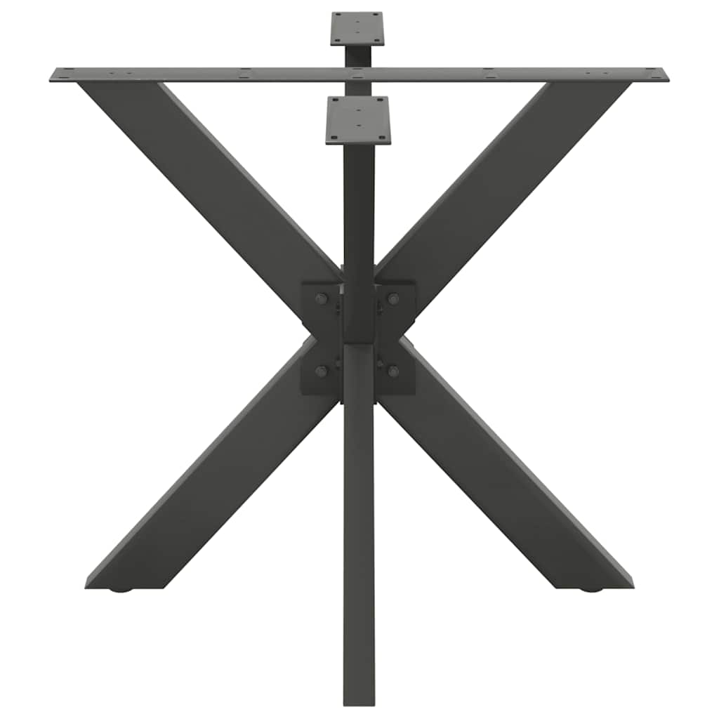 Couchtischbein in Spinnenform Naturstahl 98x58x(42-43) cm Stahl
