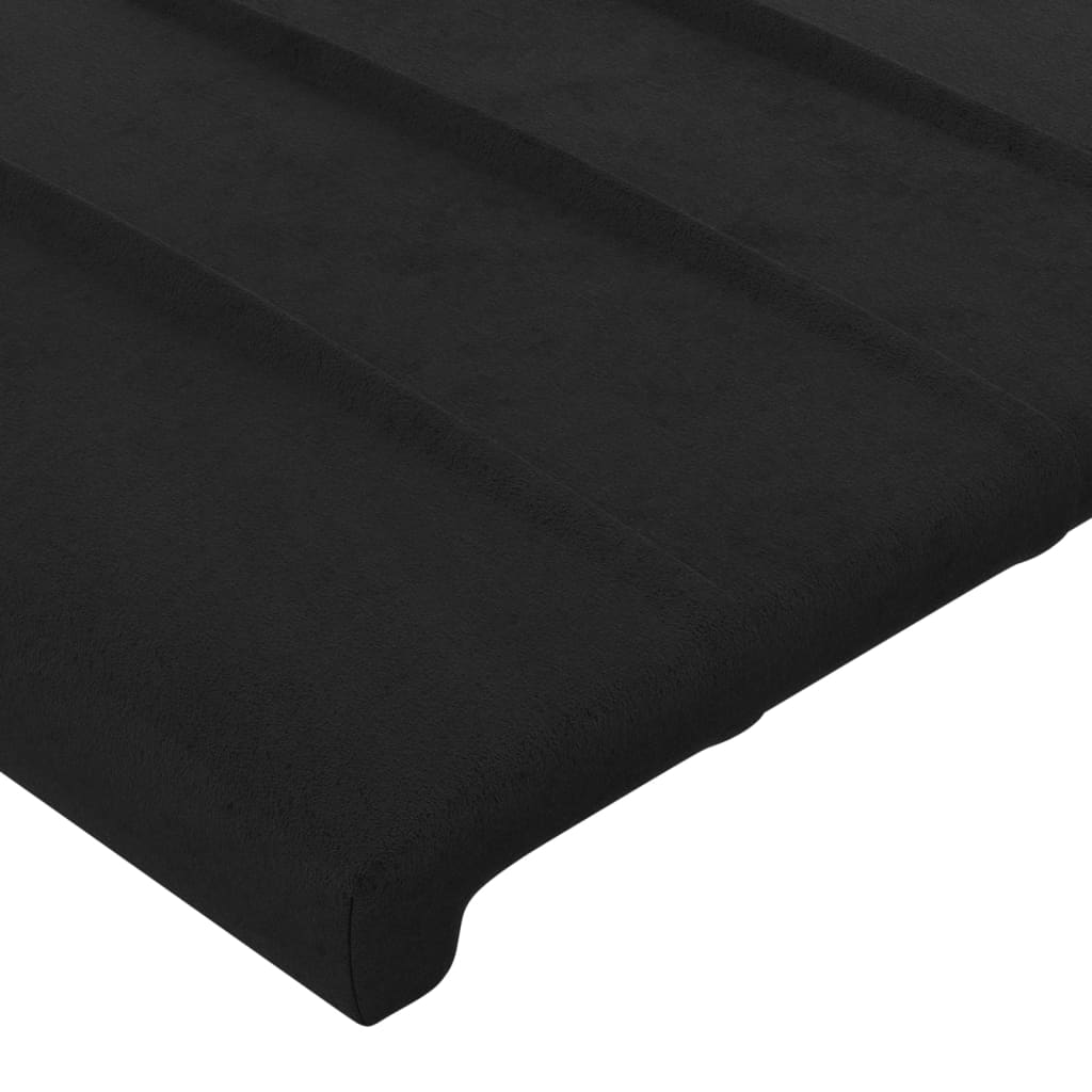 Kopfteil Hellgrau 80x5x118/128 cm Samt