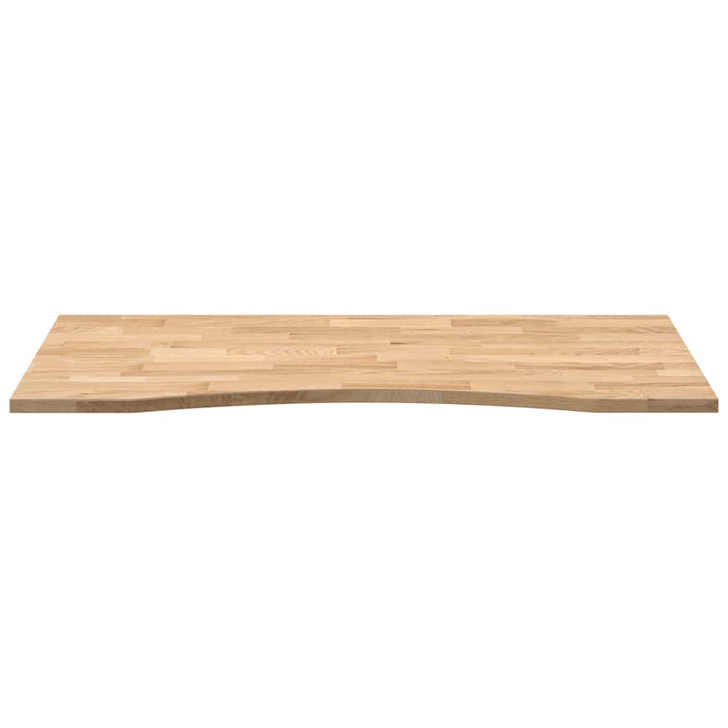 Schreibtischplatte Unbehandelt 80x50x2,5 cm Massivholz Eiche