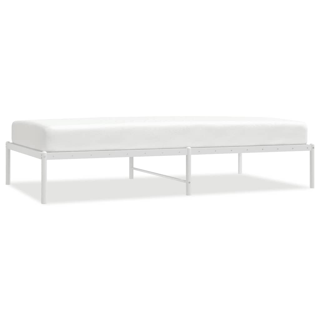 Bettgestell Metall Schwarz 75x190 cm