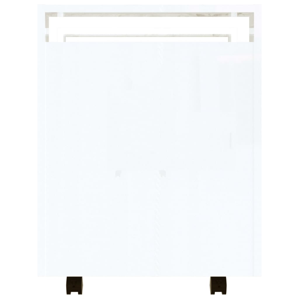 Bürowagen Weiß 60x45x60 cm Holzwerkstoff