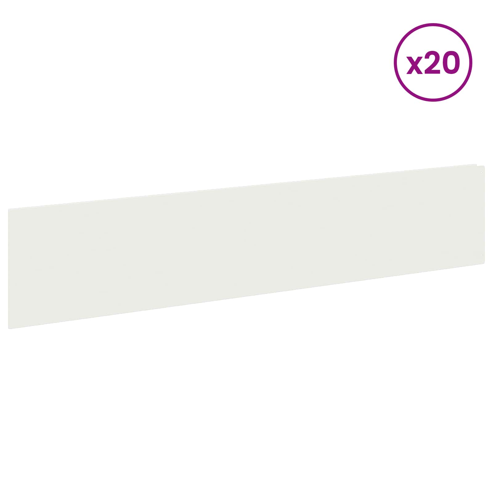 Raseneinfassung 10 pcs 100 x 12 cm Stahl Anthrazit