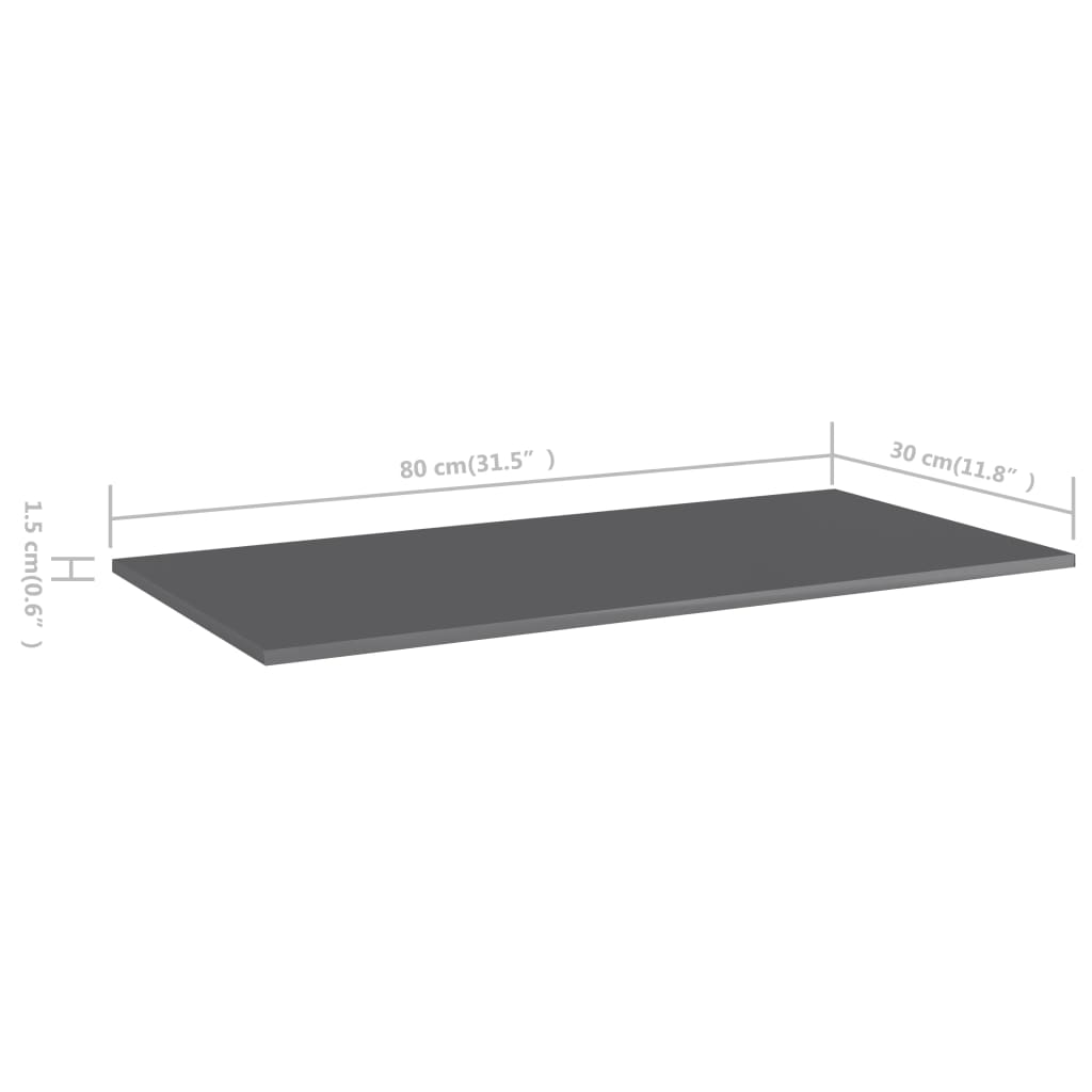 Bücherregal-Bretter 4 Stk. Weiß 40x10x1,5 cm Holzwerkstoff