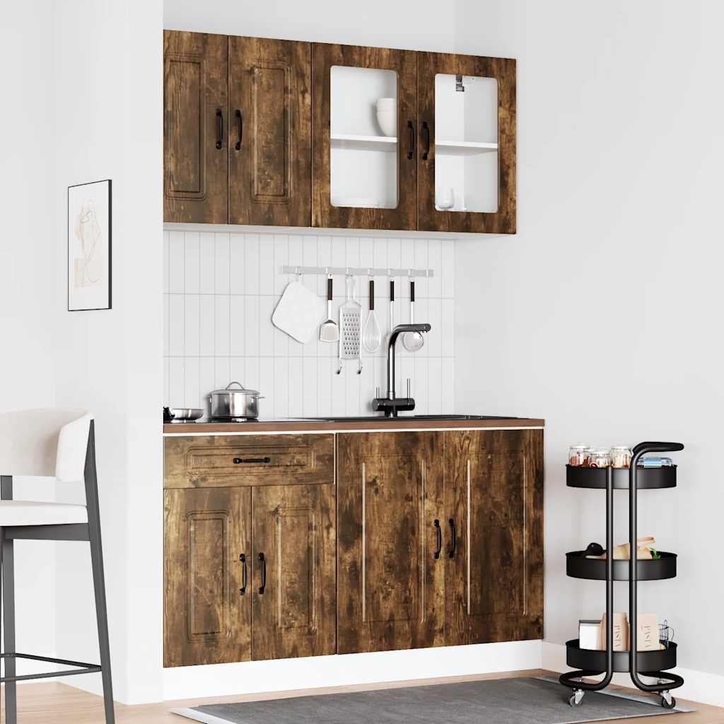 4-tlg. Küchenschrank-Set Kalmar Weiß Holzwerkstoff