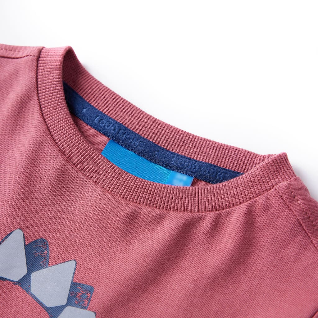 Kinder-Langarmshirt Dunkelrot 116