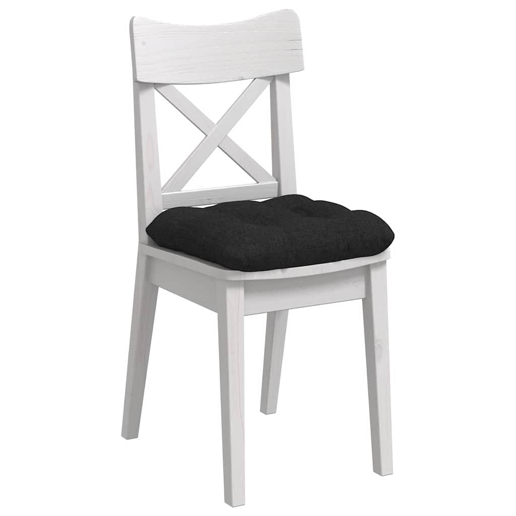 Sitzkissen 4 pcs Hellgrau 40 x 40 x 12 cm Stoff