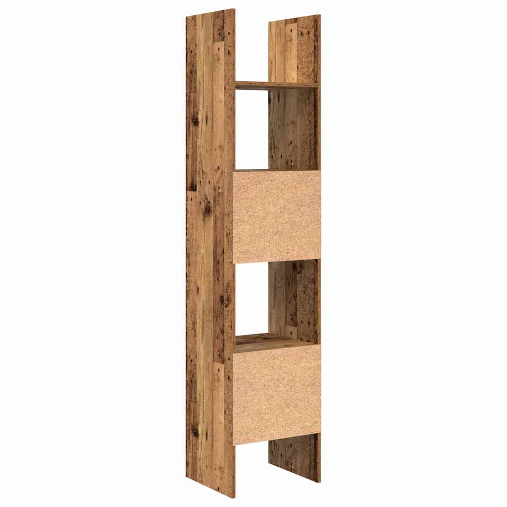 Bücherregal Weiß 40x35x180 cm Holzwerkstoff