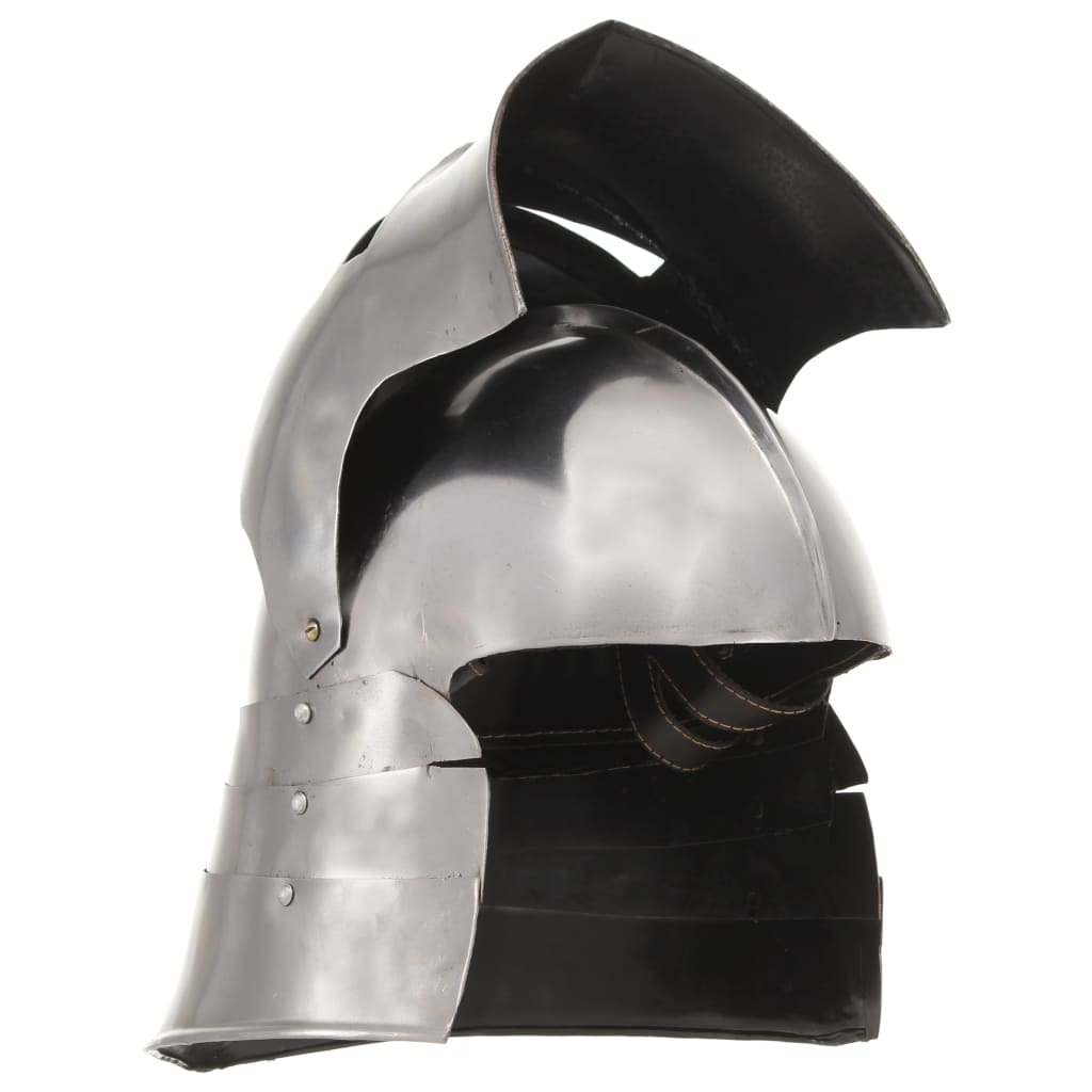 Preußische Pickelhaube Antik Replik für LARP Schwarz Stahl