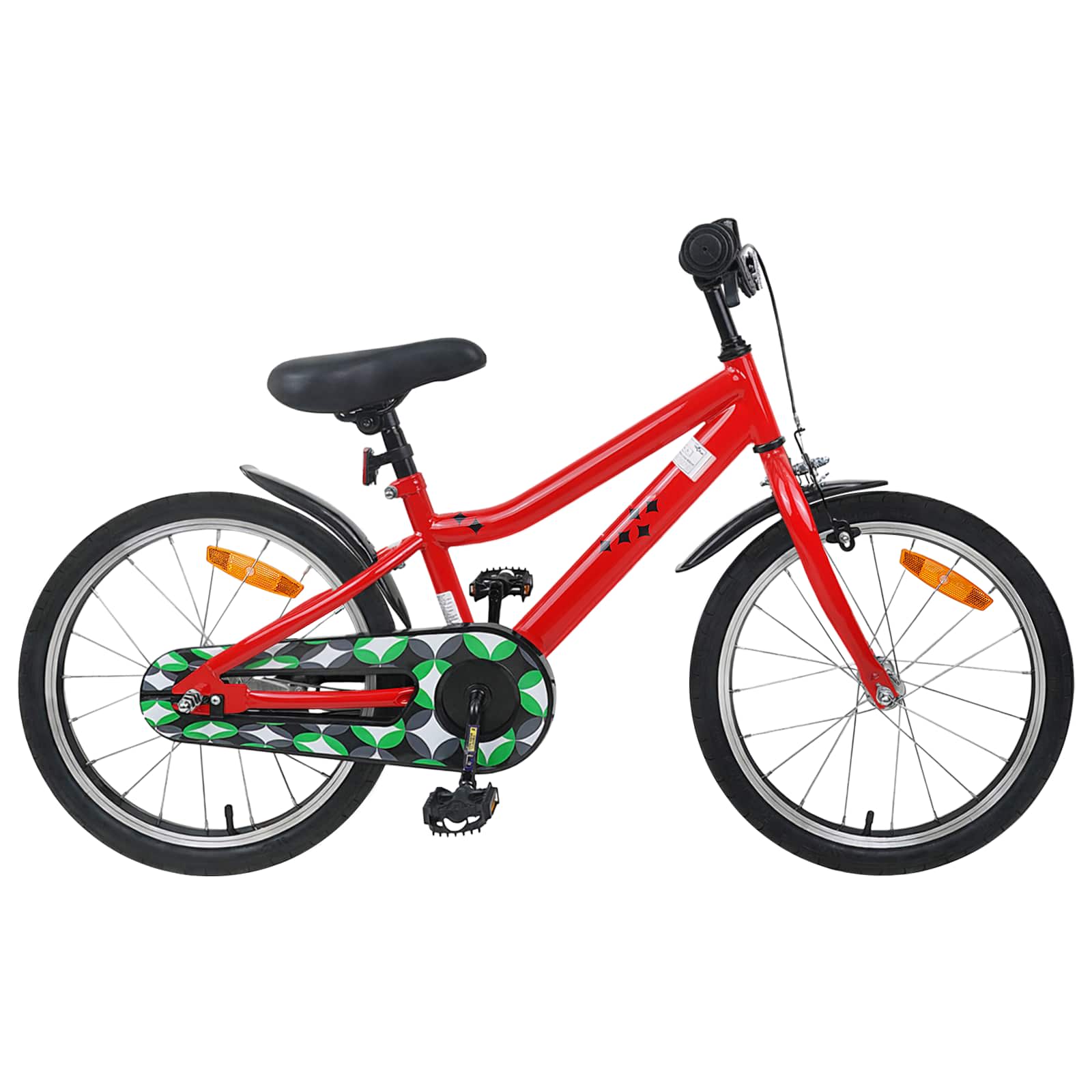Kinderfahrrad 12 Zoll für 2-4 Jahre alt Schwarz
