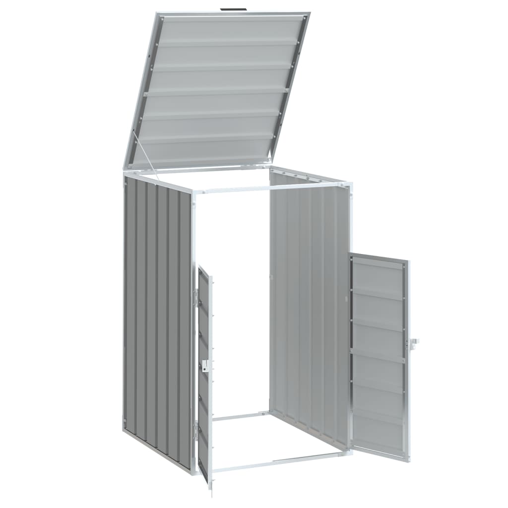 Mülltonnenbox für 1 Tonne Grün 72x81x115 cm Stahl