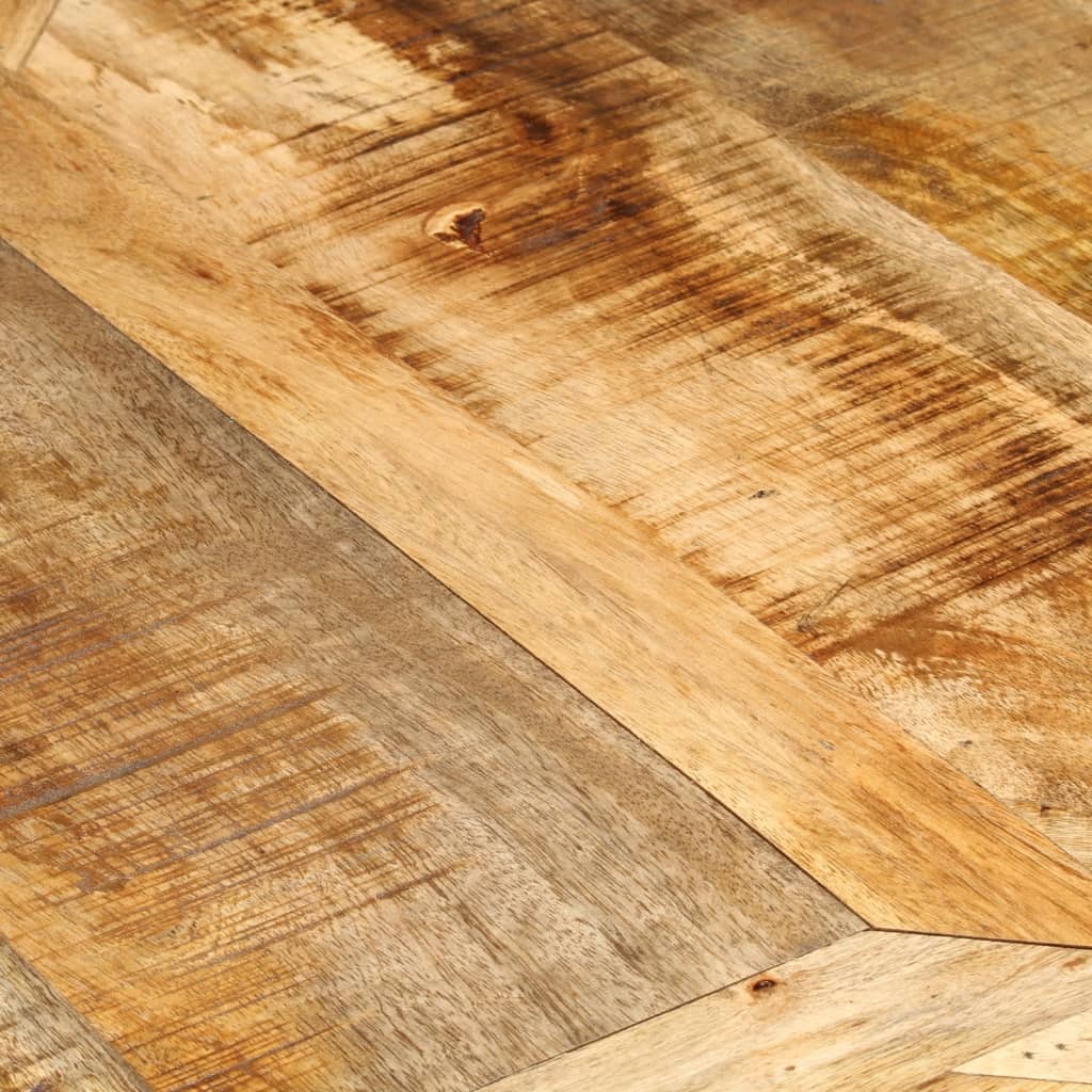 Esstisch Ø110x75 cm Raues Massives Mangoholz