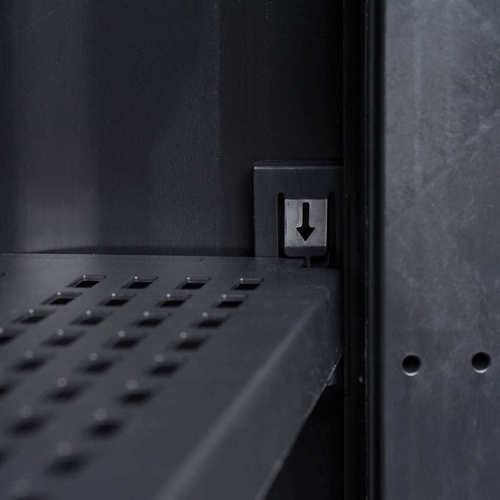 Gartenschrank mit 4 Böden Schwarz