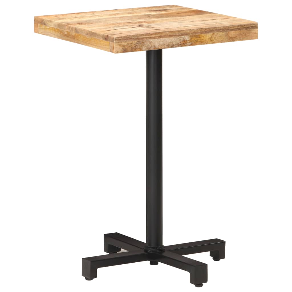 Bistrotisch Rund Ø60x75 cm Raues Mangoholz