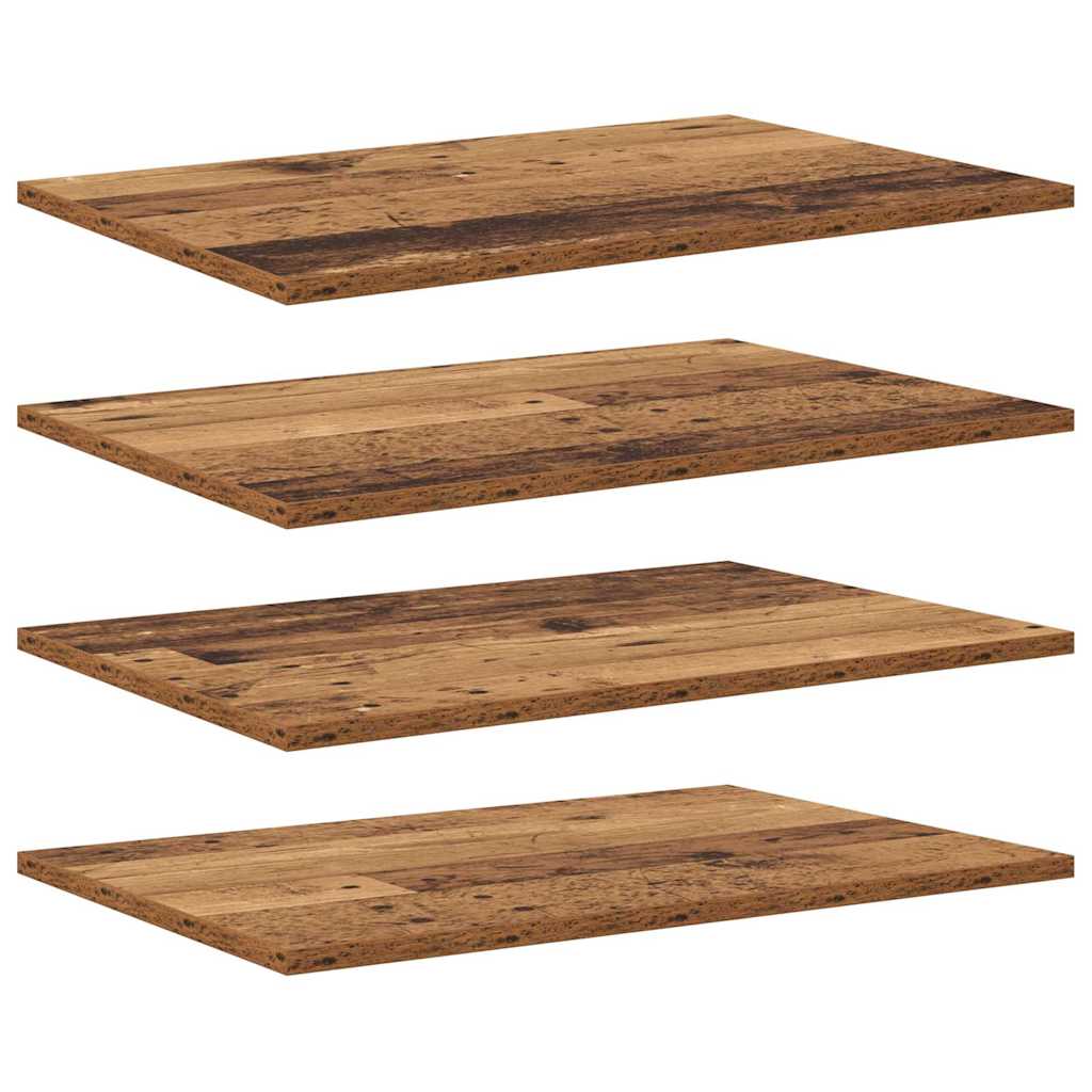 Bücherregal-Bretter 4 Stk. Weiß 40x10x1,5 cm Holzwerkstoff