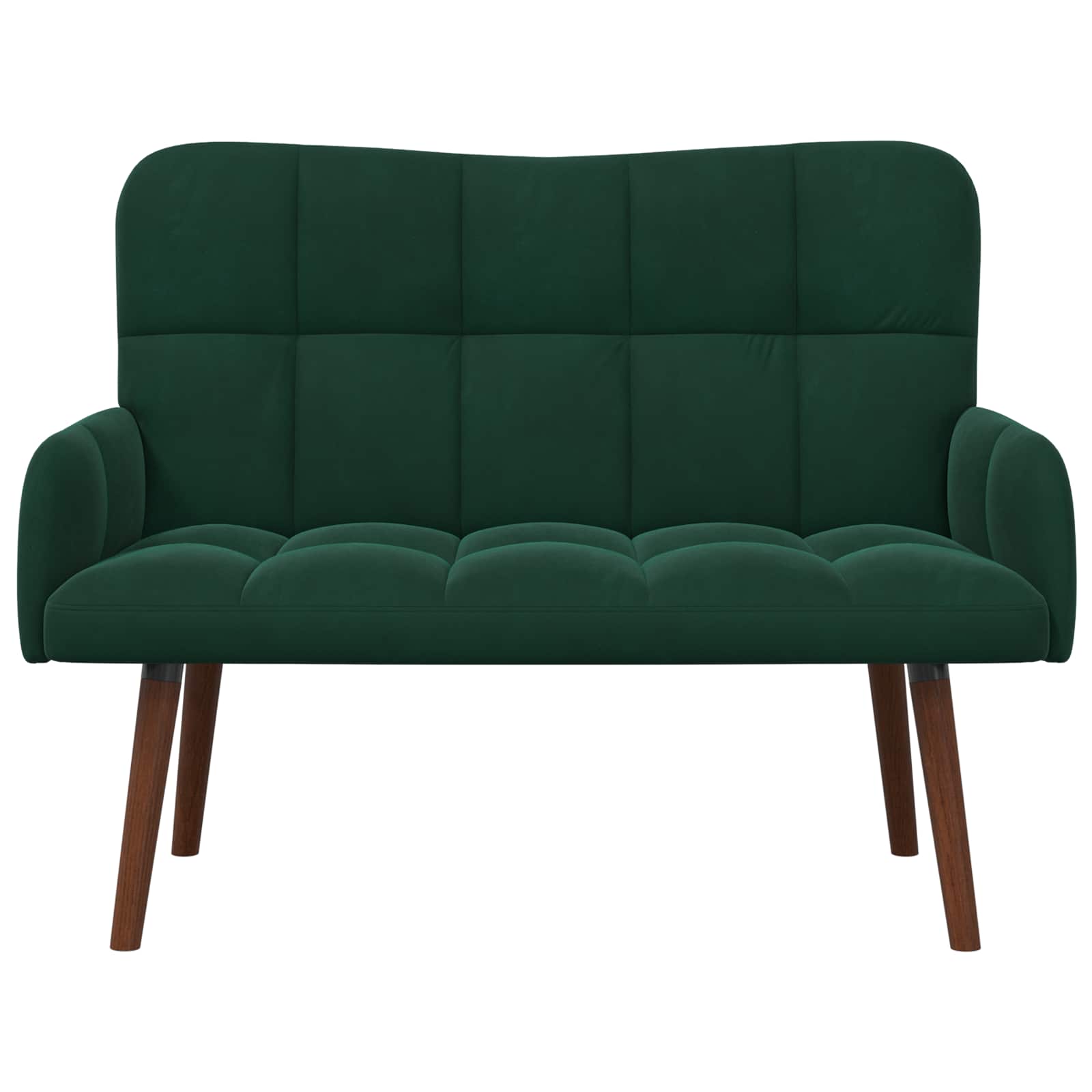 2-Sitzer Sofa Hellgrau 115 x 61 x 87 cm Samt (V)