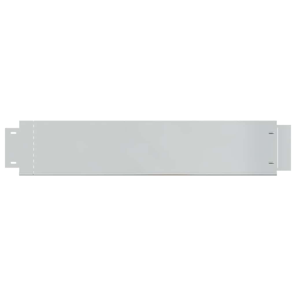 Flexible Rasenkante 5-er Set Verzinkter Stahl 100x14 cm