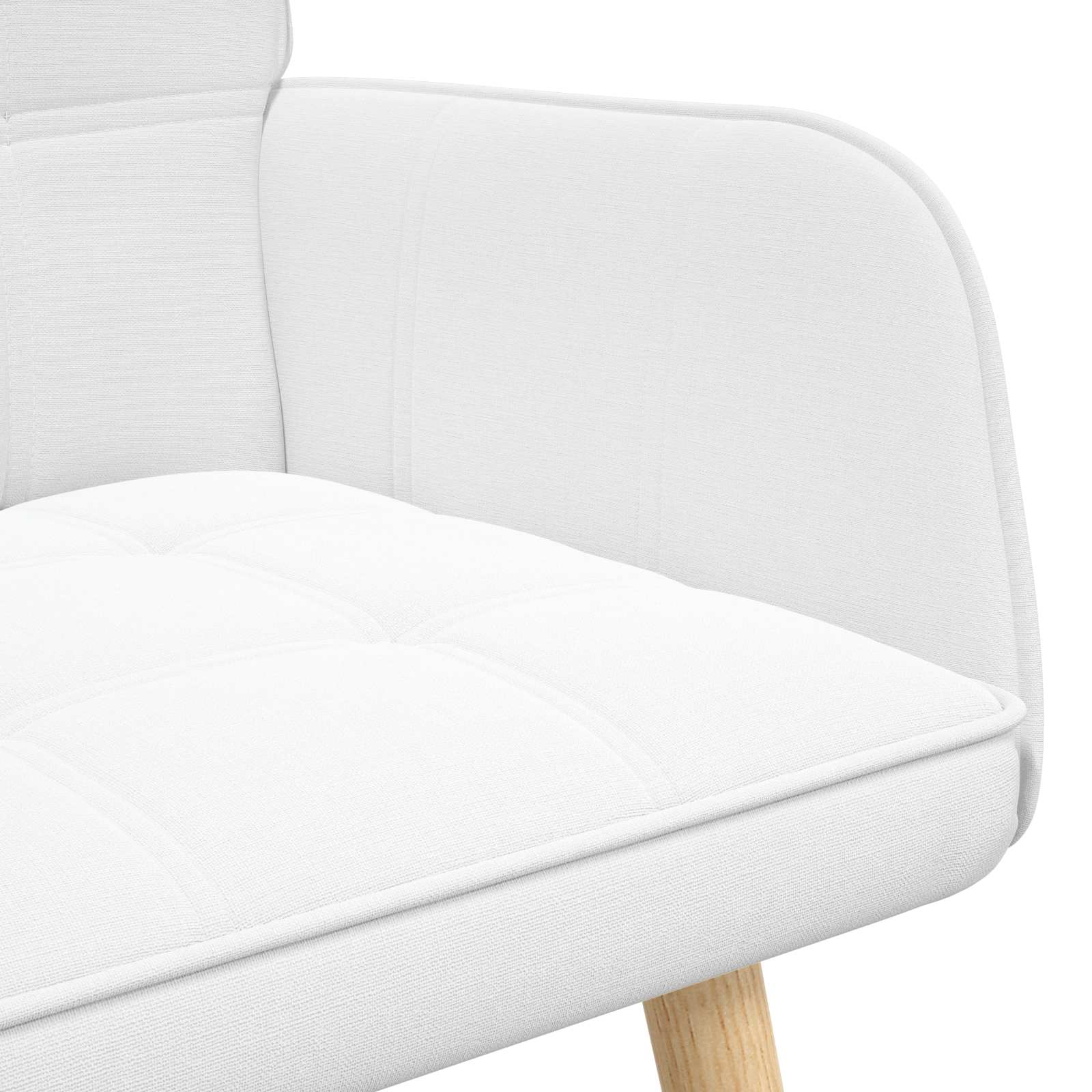 2-Sitzer Sofa Hellgrau 115 x 61 x 87 cm Stoff