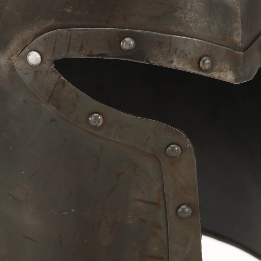 Preußische Pickelhaube Antik Replik für LARP Schwarz Stahl