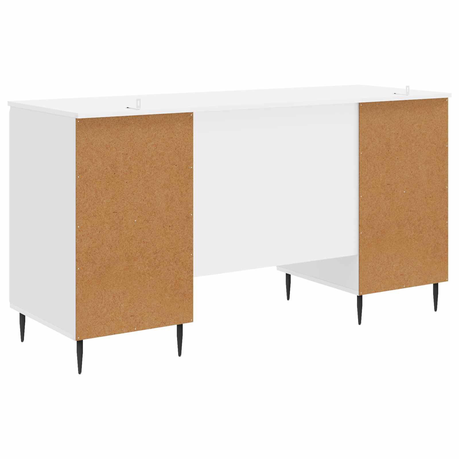 Schreibtisch mit Regal Schwarz 142,5 x 50 x 75 cm Holzwerkstoff