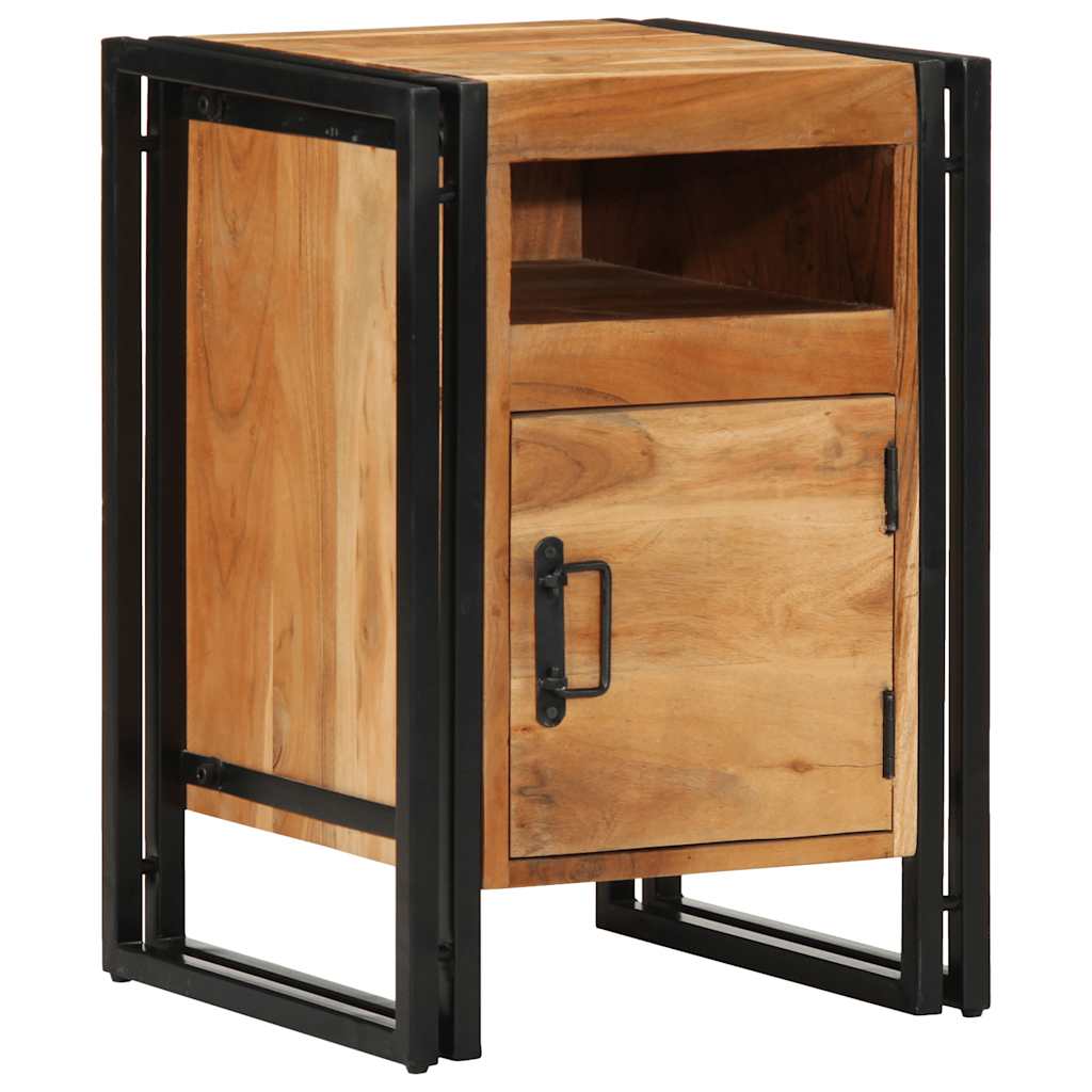 Nachttisch 40x40x59 cm Altholz Massivholz