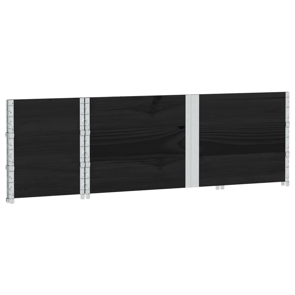 Pflanzkasten Grau 150x100 cm Massivholz Kiefer