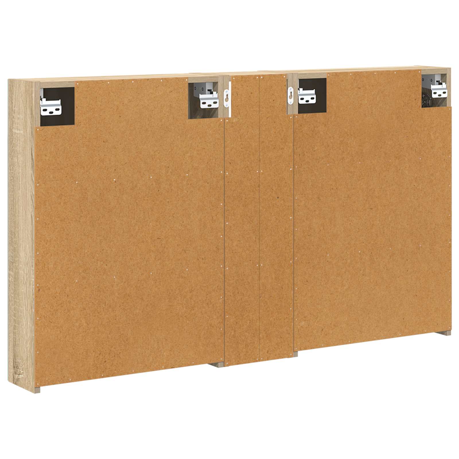 Badezimmerschrank-Set 3 pcs 80 x 10,5 x 50 cm Holzwerkstoff