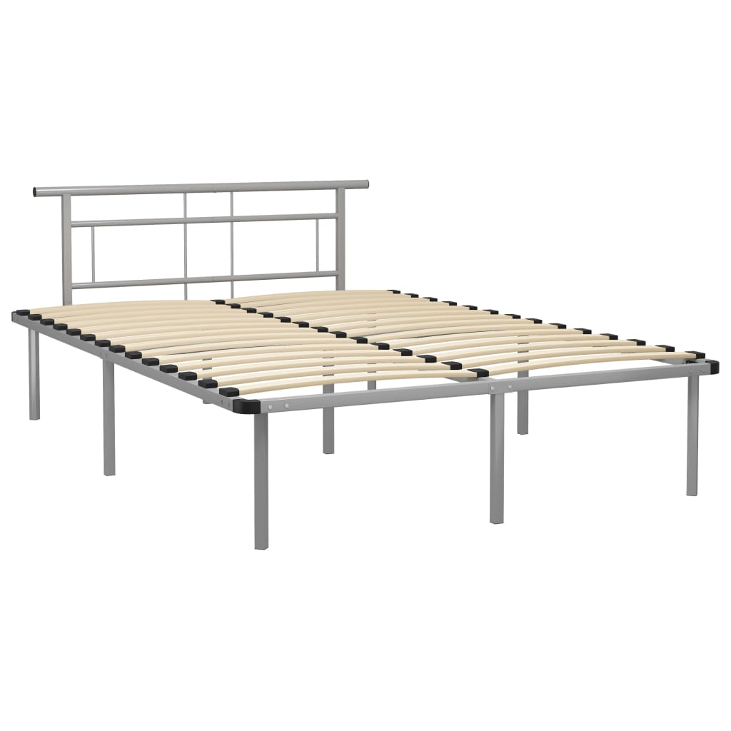 Bettgestell Grau Metall 90x200 cm