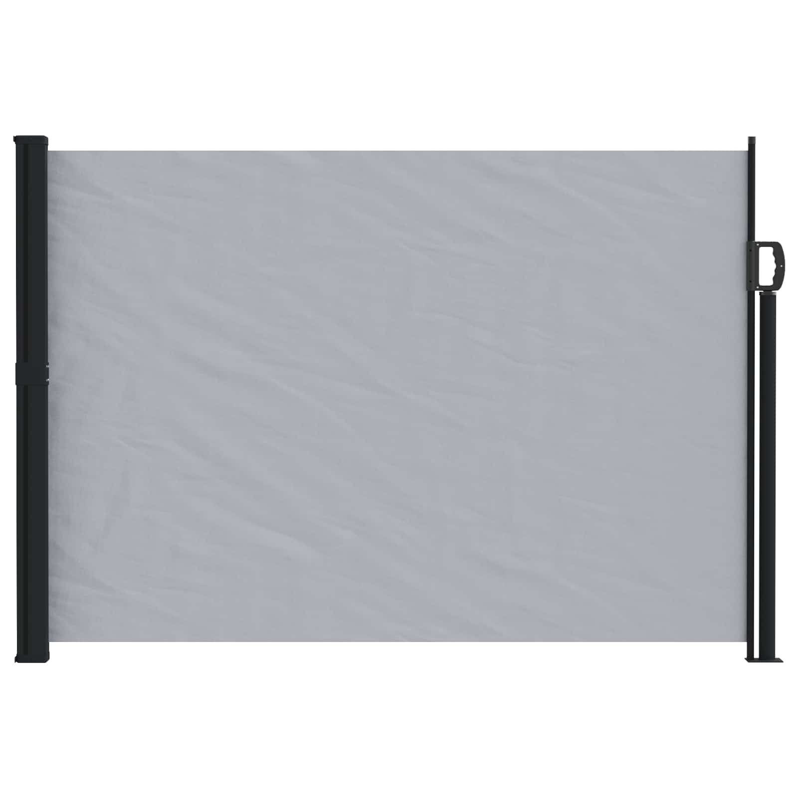 Seitenmarkise Ausziehbar Schwarz 100x300 cm