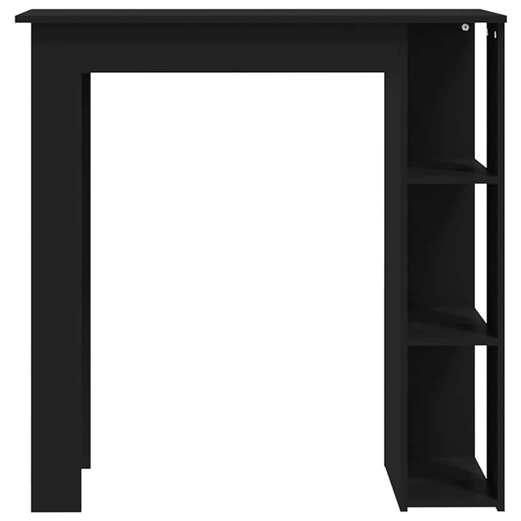 Bartisch mit Regal Weiß 102x50x103,5 cm Holzwerkstoff
