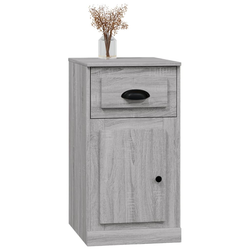 Beistellschrank mit Schublade Weiß 40x50x75 cm Holzwerkstoff