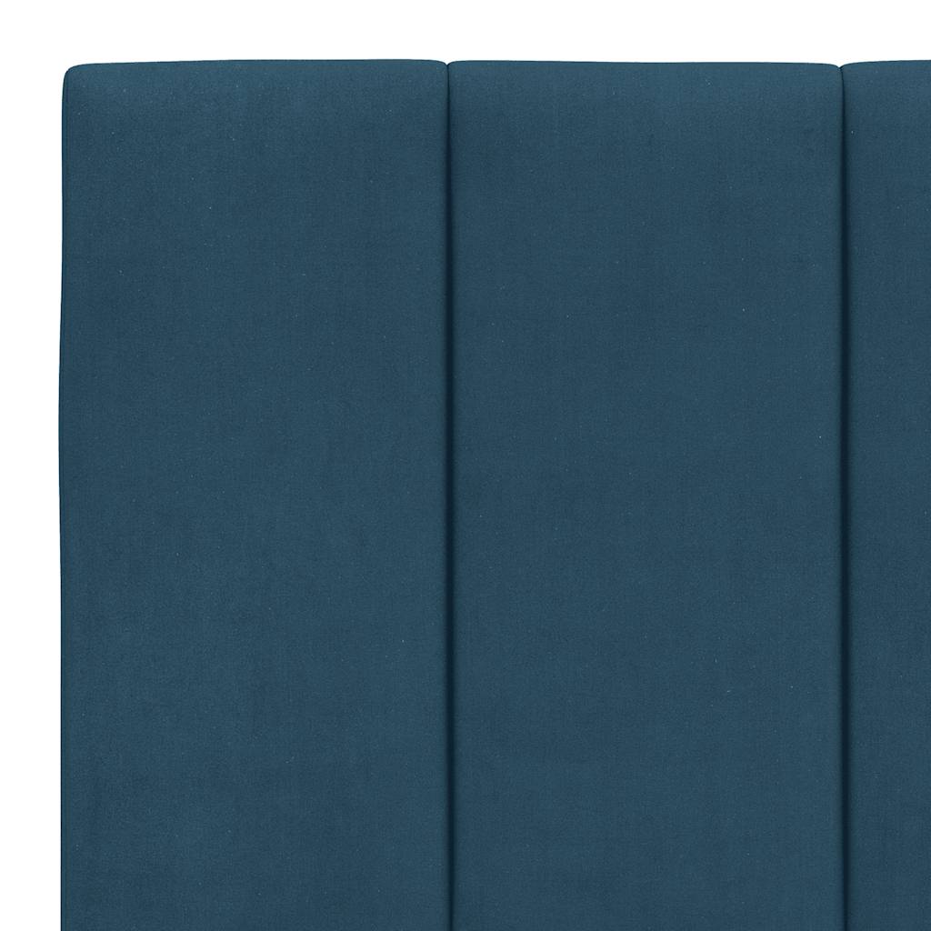 Bett mit Matratze "Hanko" Hellgrau 80x200 cm Samt