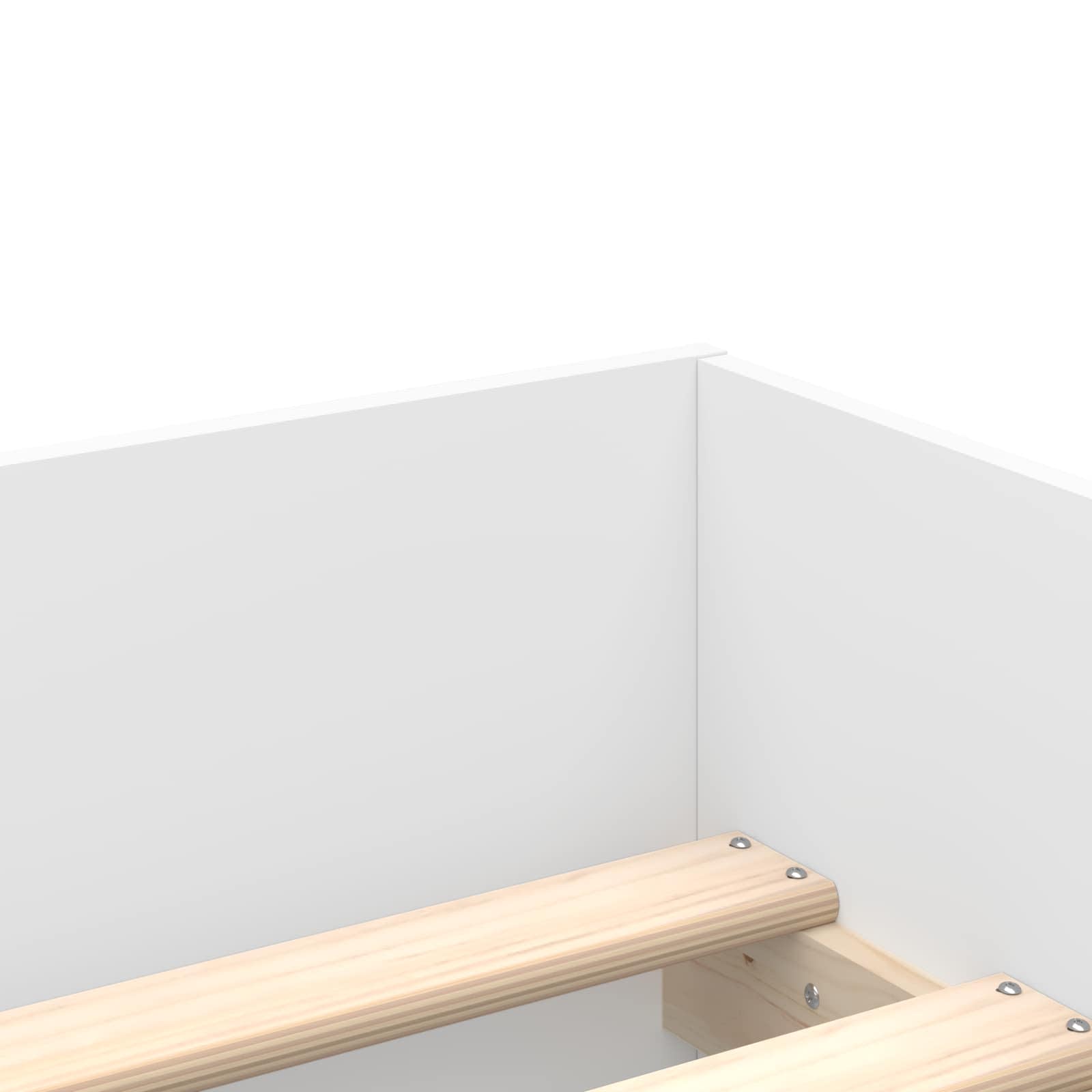 Bett mit Schubladen Braun Eiche-Optik 75x190 cm