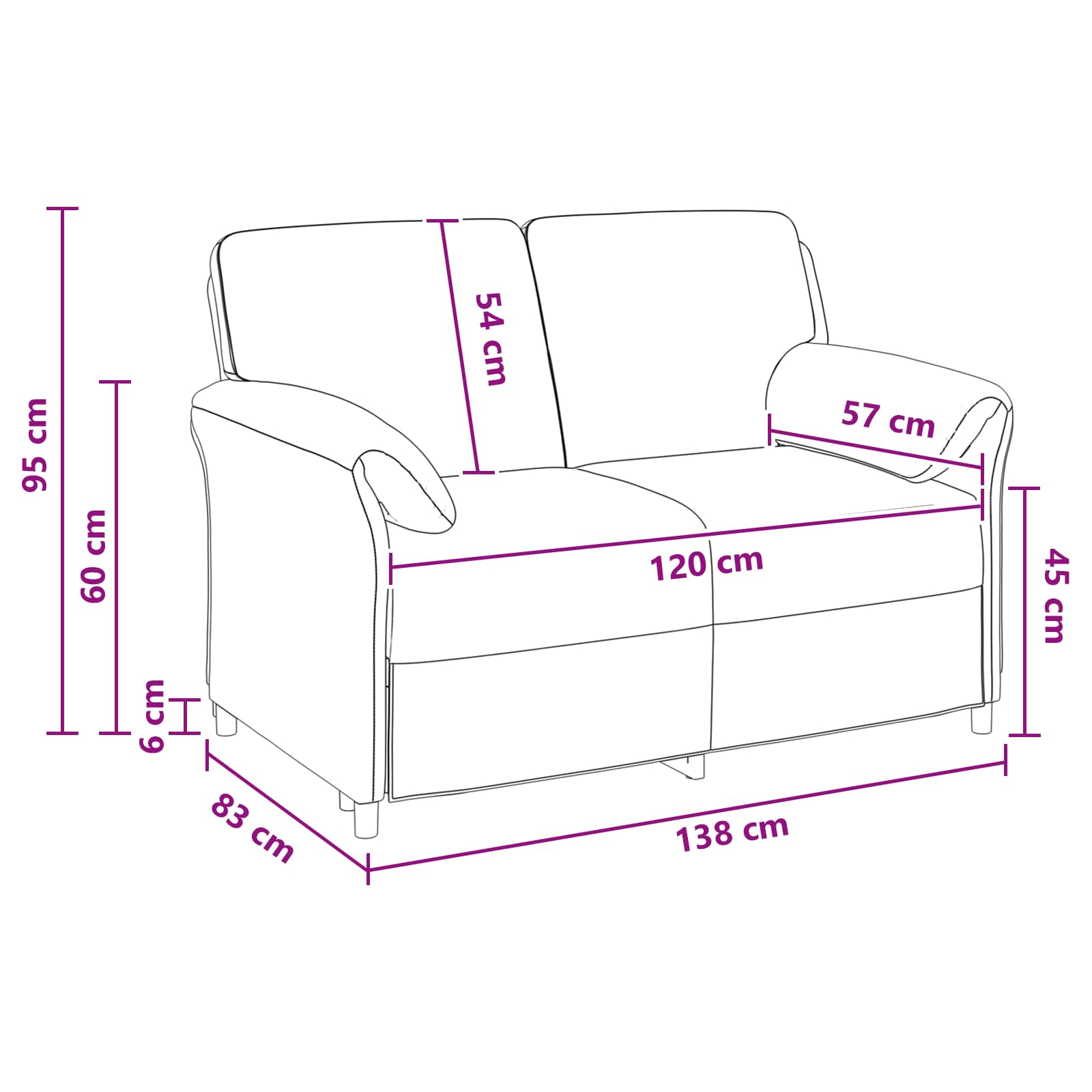 1-Sitzer Sofa Hellgrau 88 x 83 x 95 cm Samt