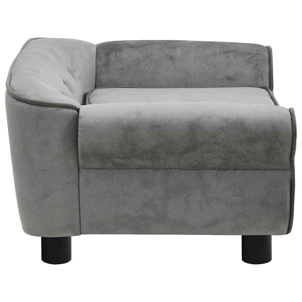 Hundesofa Dunkelgrau 72x45x30 cm Plüsch