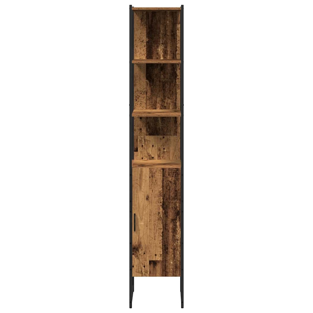 3-tlg. Badmöbel-Set Räuchereiche Holzwerkstoff
