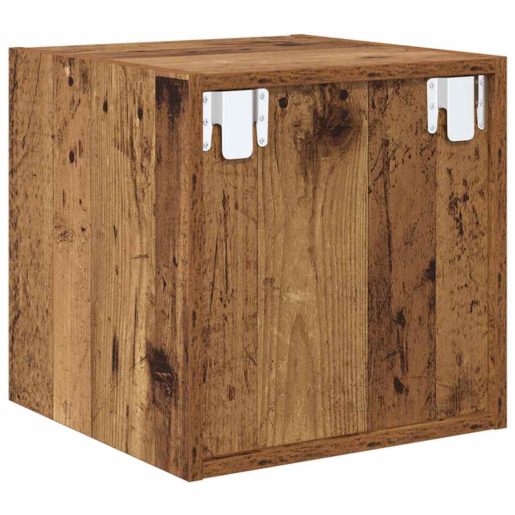 Wandschränke 2 Stk. Weiß 37x37x37 cm Holzwerkstoff