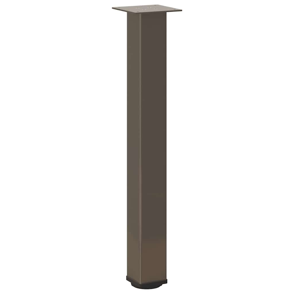 Bartischbeine 4 Stk. Schwarz 100-102 cm Stahl