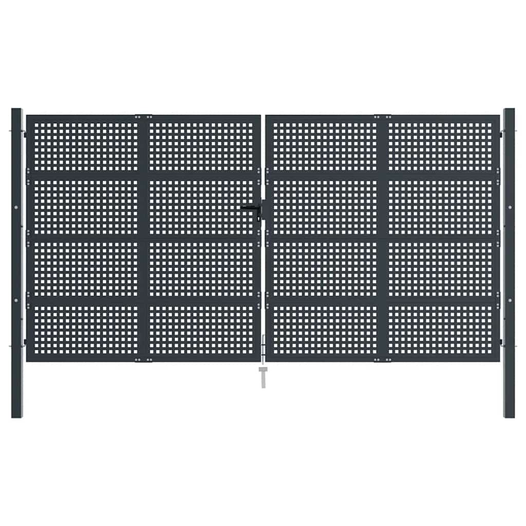 Gartentor Anthrazit 100x75 cm Stahl