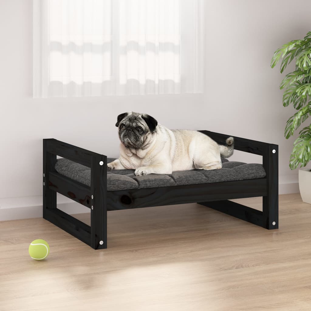 Hundebett 55,5x45,5x28 cm Massivholz Kiefer