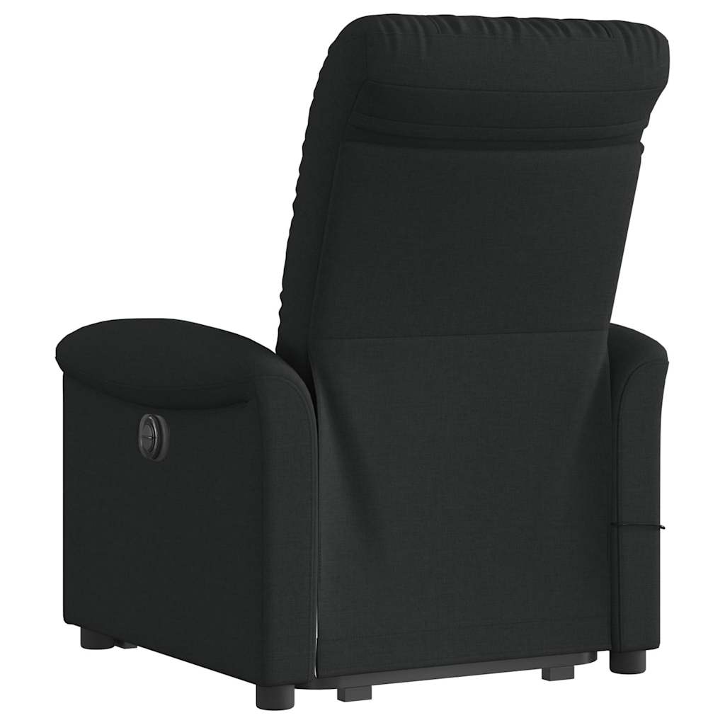 Massagesessel mit Aufstehhilfe Hellgrau Stoff